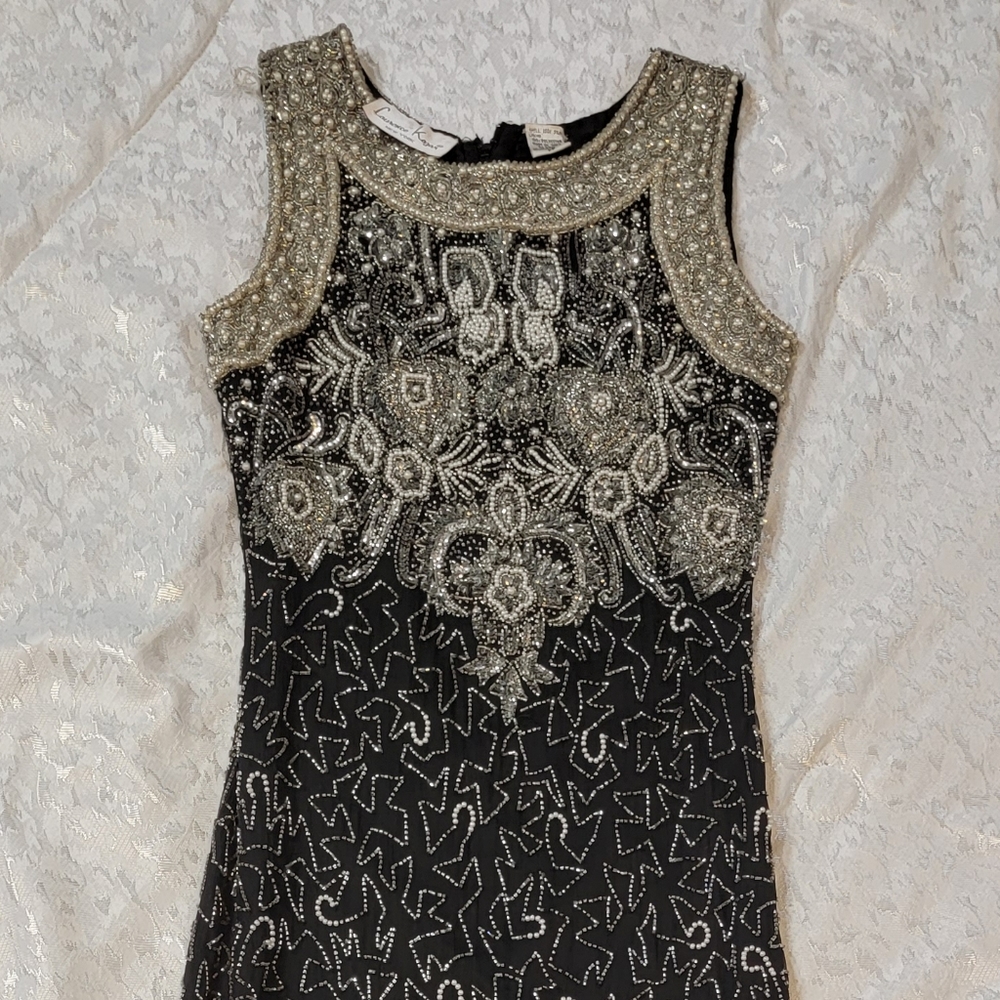 Laurence Kazar Beaded Gown